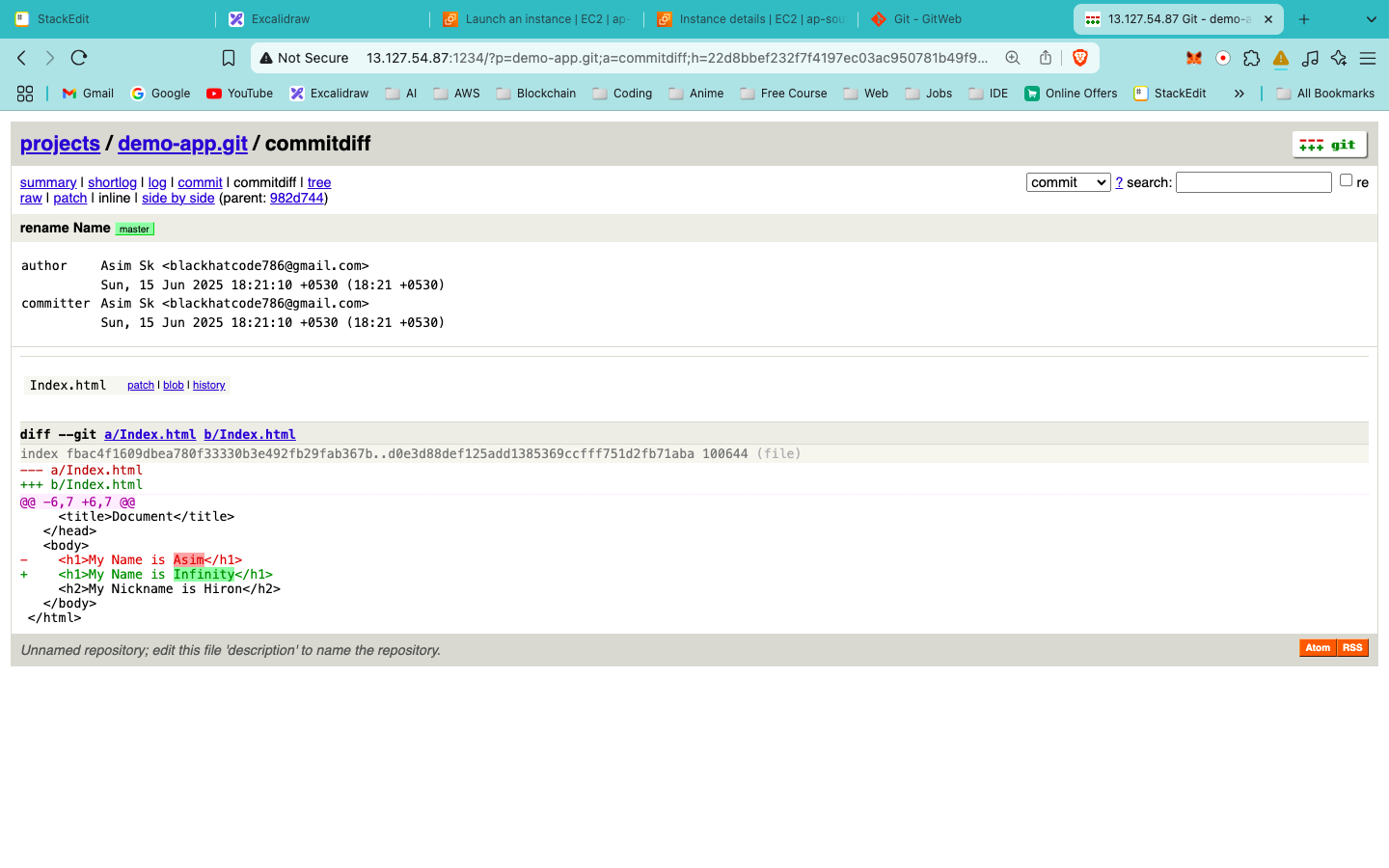 Git Web UI