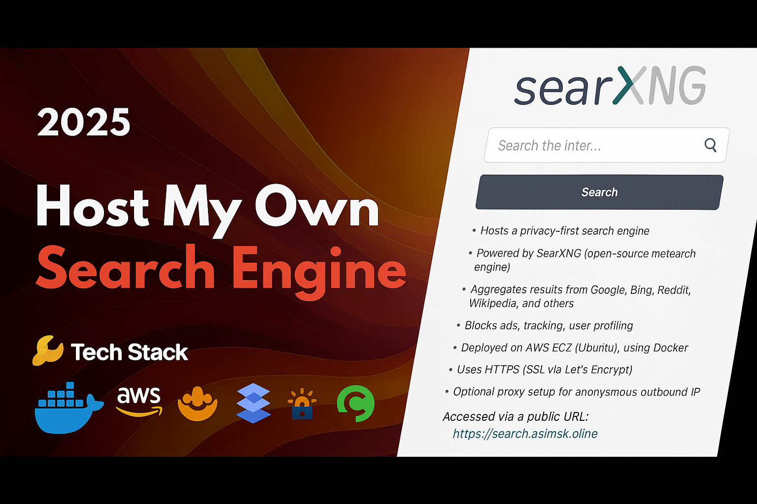 Host My Own Search Engine cover